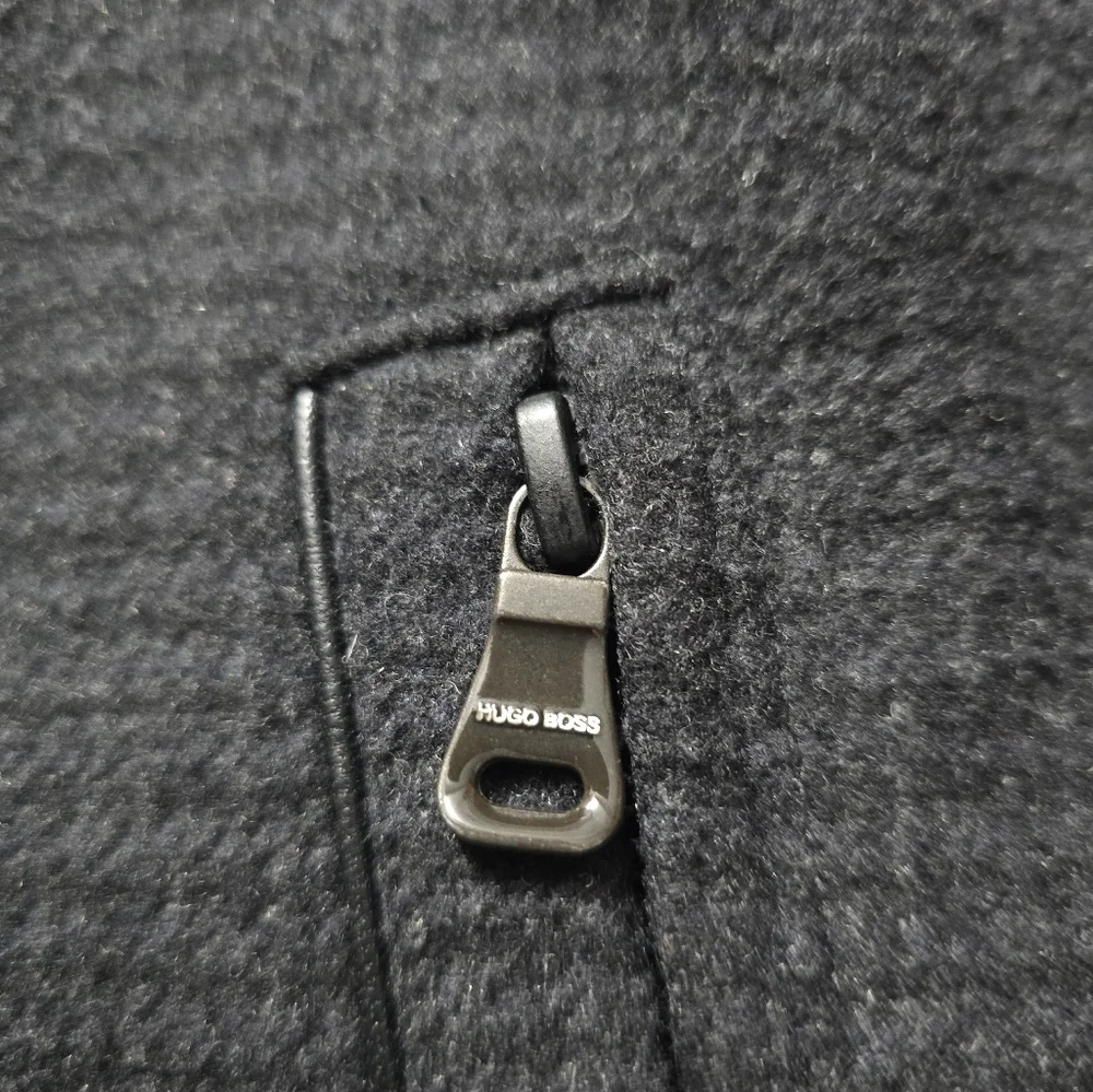 BOSS HUGO Boss Cassman coat wool blend zip/button front pockets lined men 40R